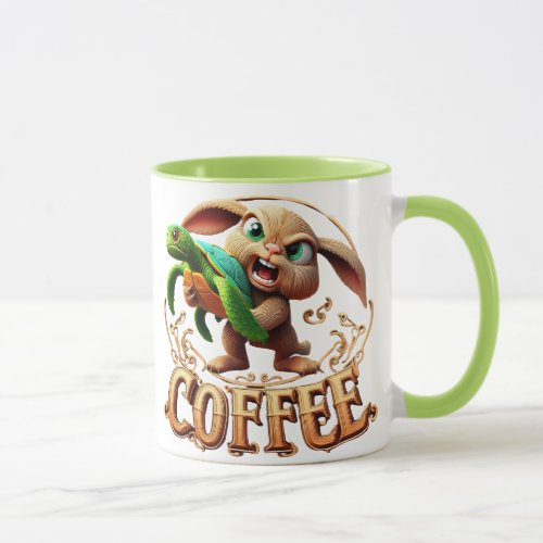 Bunnys Trade Turtle for Coffee Buy Me A Coffee Mug