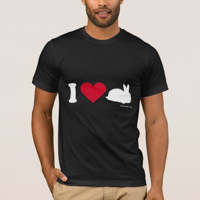 BUNNYT-SHIRT  - I LOVE BUNNIES T-Shirt (Front)