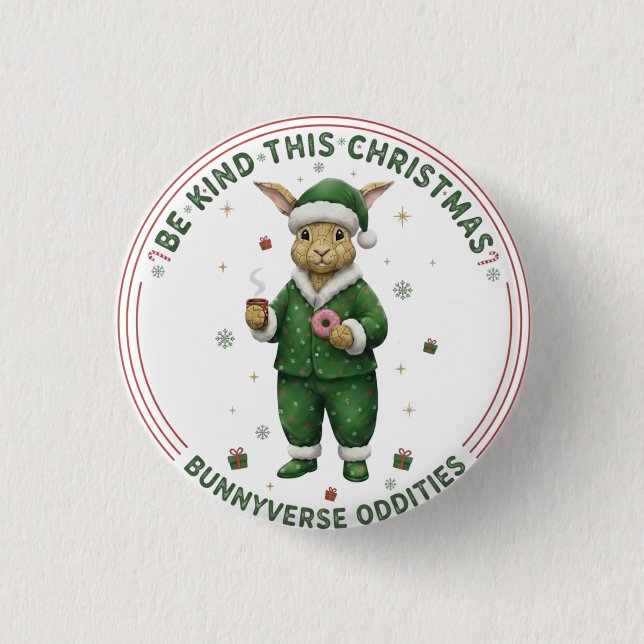 Bunnyverse christmas button (Front)