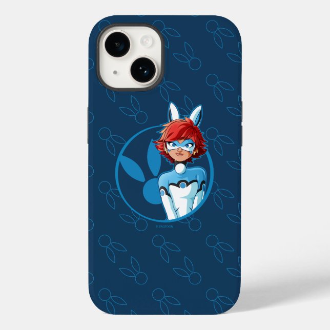 Bunnyx Blue Badge Case-Mate iPhone Case (Back)