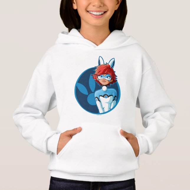 Bunnyx Blue Badge Hoodie (Front)