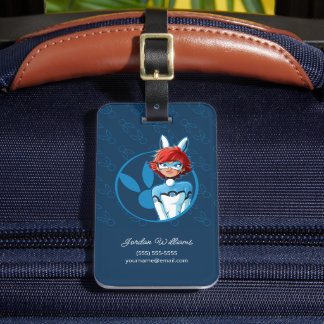Bunnyx Blue Badge Luggage Tag
