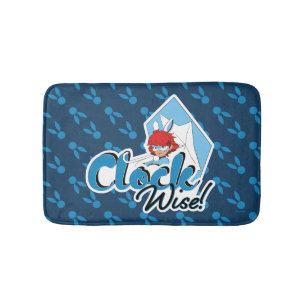 Bunnyx Clock Wise! Bath Mat