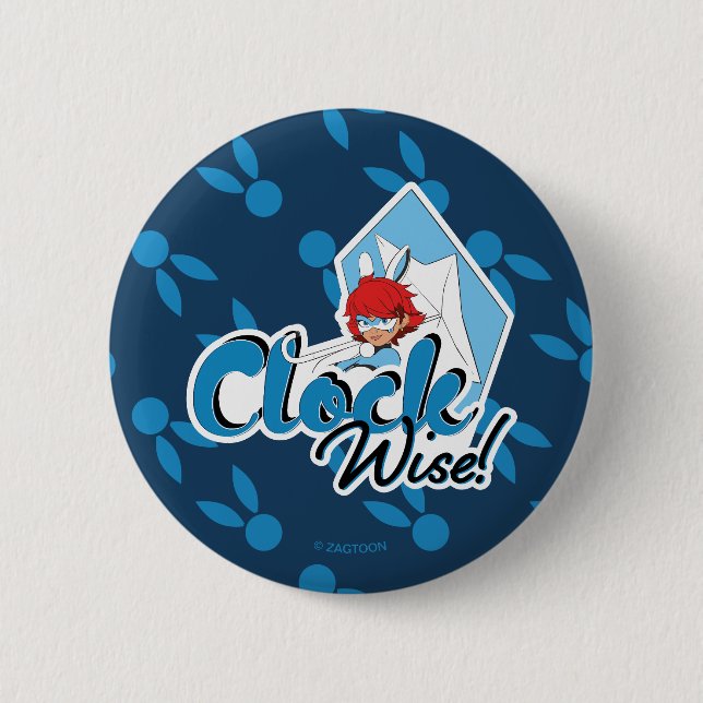 Bunnyx | Clock Wise! Button (Front)