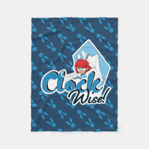Bunnyx Clock Wise! Fleece Blanket