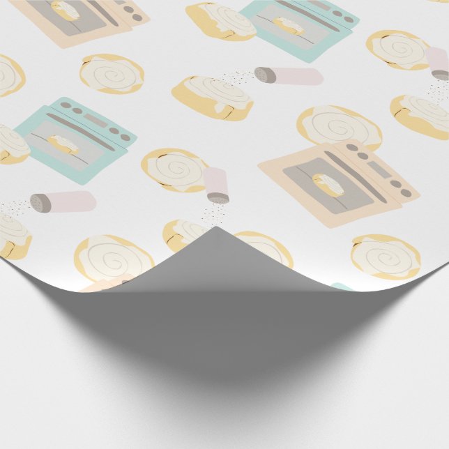 Buns in Ovens Baby Shower Wrapping Paper (Corner)