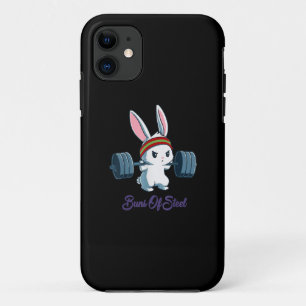 Buns of Ness Rabbit Bunny Lover Gym Workout Funny iPhone 11 Case