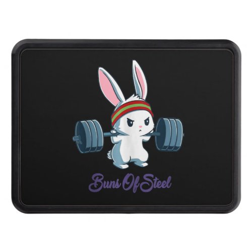 Buns Of Sl Ness Rabbit Bunny Lover Gym Workout Hitch Cover
