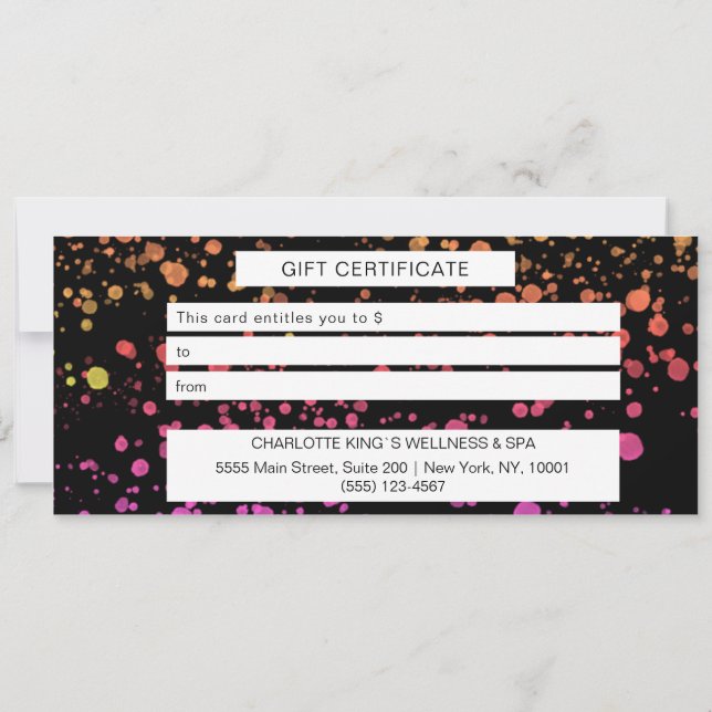 BUNTE KLECKSE BUSINESS CERTIFICATE (Back)