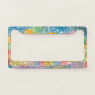Bunte Landschaft - Paul Klee License Plate Frame