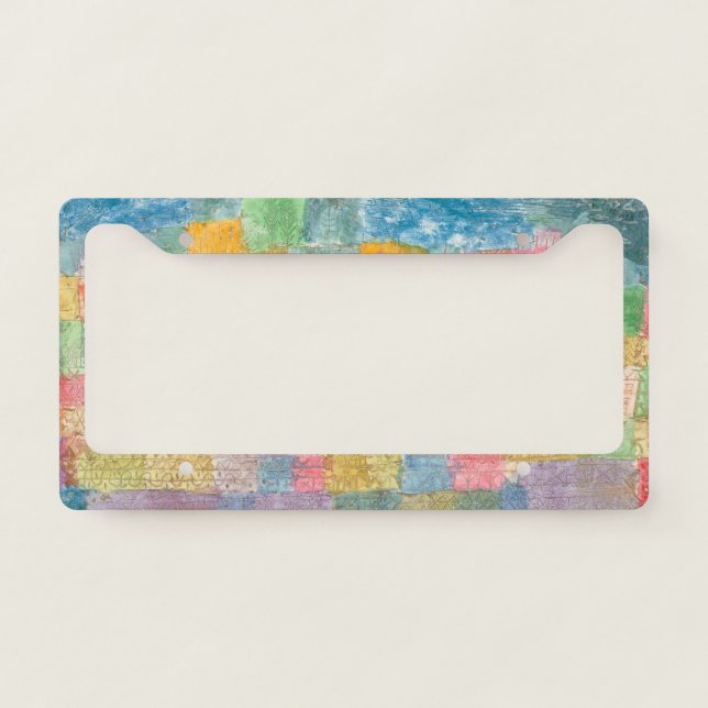 Bunte Landschaft - Paul Klee License Plate Frame (Front)