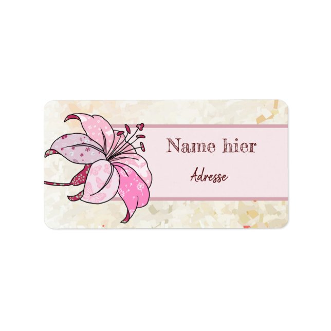 bunte Lilie Label (Front)