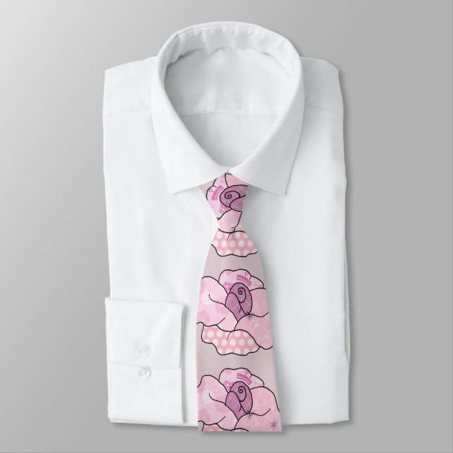 bunte Rose Neck Tie (Tied)