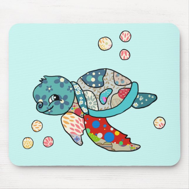 bunte Schildkröte   Mouse Pad (Front)