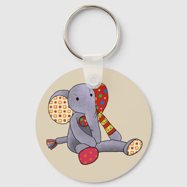bunter Elefant Keychain (Front)