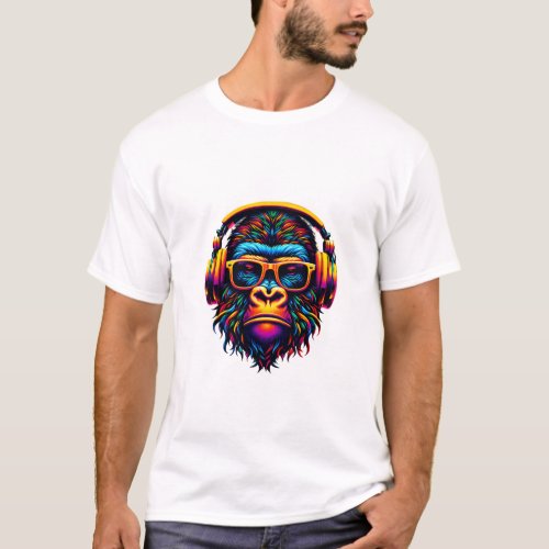 Bunter Gorilla T_Shirt