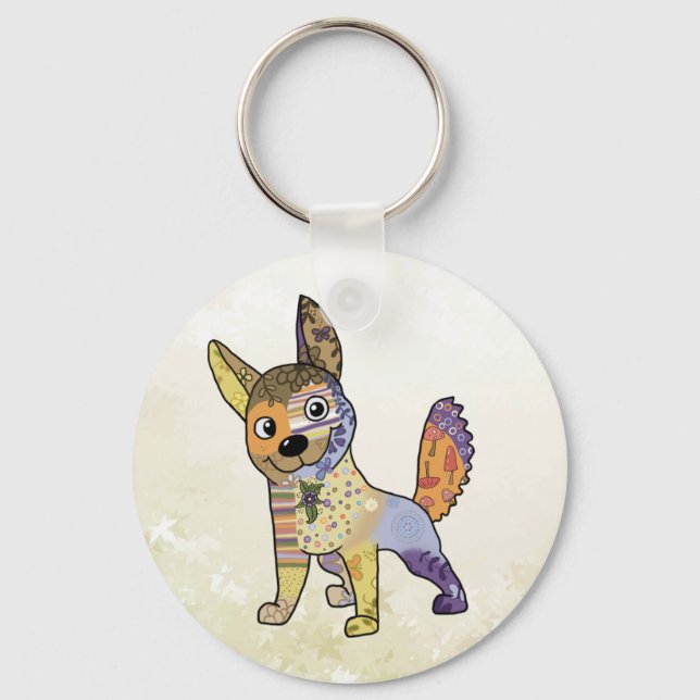 Bunter Hund Keychain (Front)