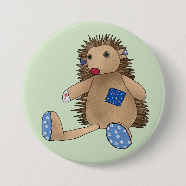 bunter Igel  Button (Front)