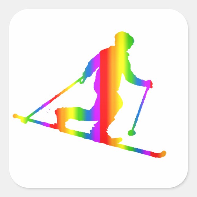 Bunter Telemark Regenbogen Sticker (Front)