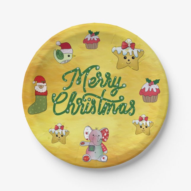 Bunter Teller Paper Plates (Front)