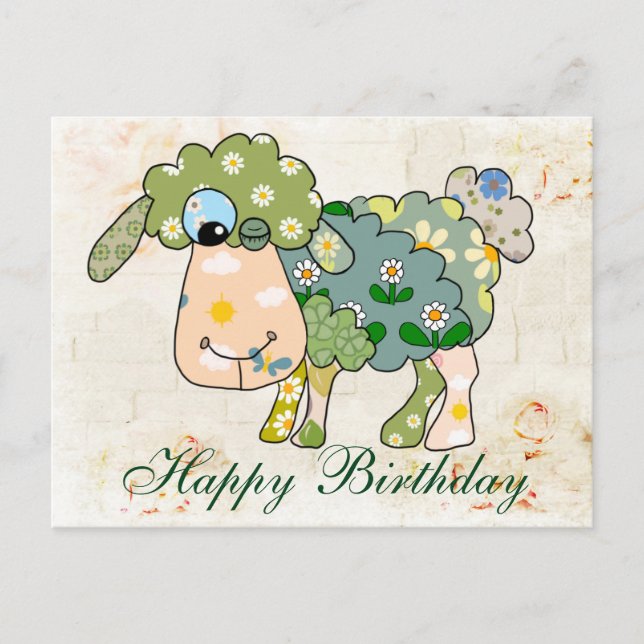 Buntes Schaf Postcard (Front)