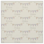 Bunting flags drawing personalized name fabric