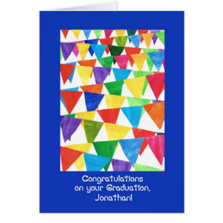 Bunting Graduation Congratulations for Jonathan Cards