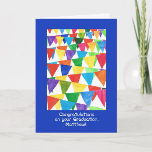 Bunting Graduation Congratulations for Matthew Card