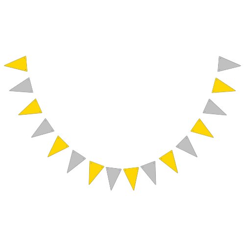 Bunting Triangular _ Gold  Silver Triangles Bunting Flags