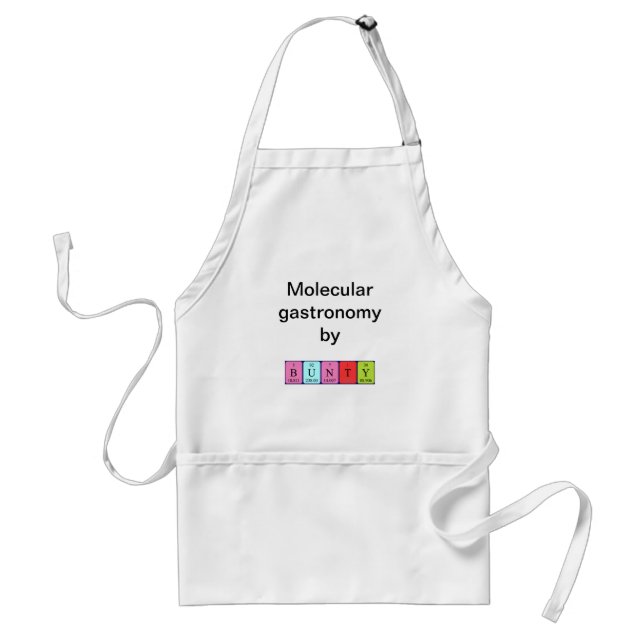 Bunty periodic table name apron (Front)