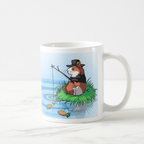 Bunty the Guinea Pig goes Carrot Fishing Coffee Mug