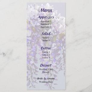 Bunxh of Wisteria Wedding Menu