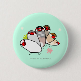 Bunzaire Flower Badge Button