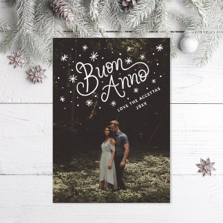 Buon Anno Italian New Year Photo Holiday Card