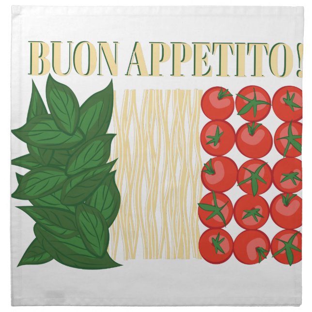 Buon Appetito Cloth Napkin (Front)