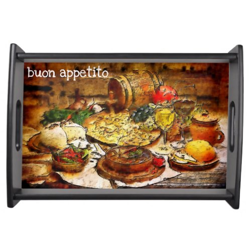 Buon Appetito _ Enjoy your Food Serving Tray