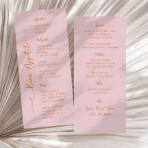 Buon Appetito Handwritten Pink Italian Menu