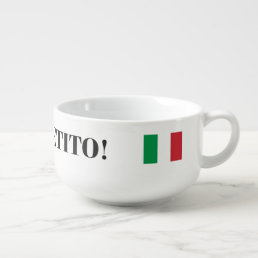 Buon Appetito! Italian flag custom soup bowl gift