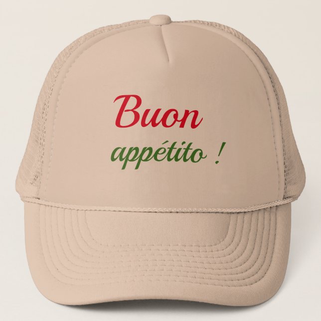 Buon appétito trucker hat (Front)