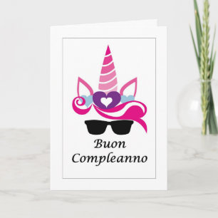 Buon Compleanno - Happy Birthday in Italian Card