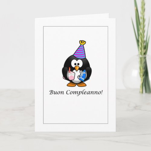 Buon Compleanno _ Happy Birthday in Italian Card