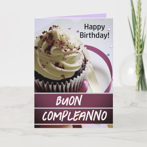 Buon compleanno Italian Birthday Card
