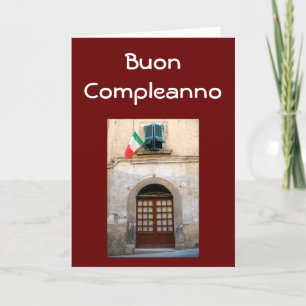 "BUON COMPLEANNO" ITALIAN BIRTHDAY CARD