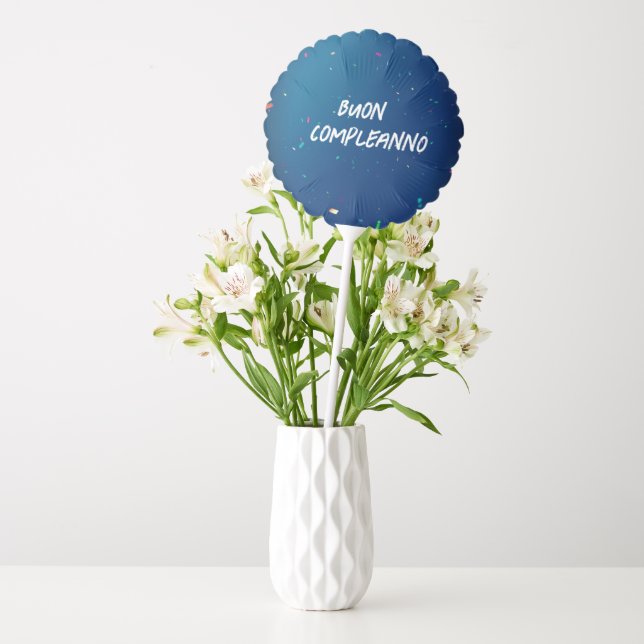 Buon compleanno Italian Birthday Wish Balloon (Vase)