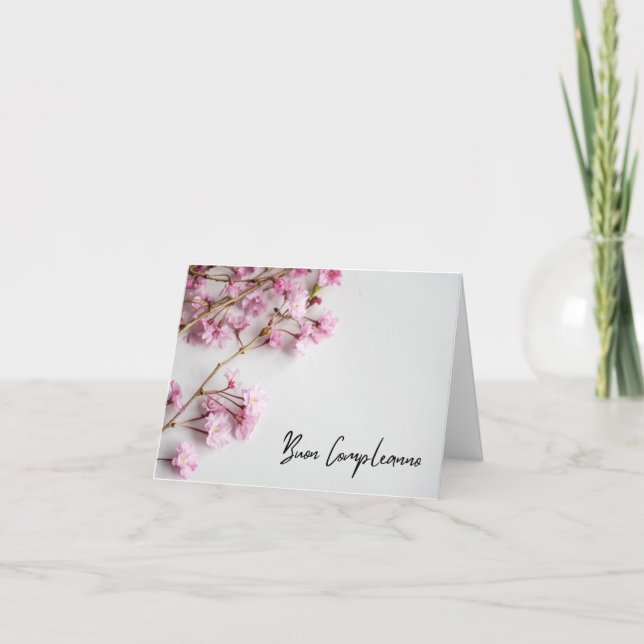 Buon compleanno, Italian Happy Birthday Card (Front)