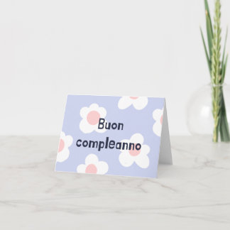 Buon compleanno, Italian happy birthday Card