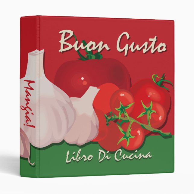 Buon Gusto Italian Recipe Binder (Front/Spine)