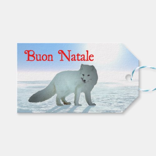 Buon Natale _ Arctic Fox Gift Tags