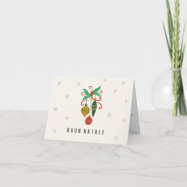 Buon Natale (biglietto natale) Italian Christmas  Card (Front)
