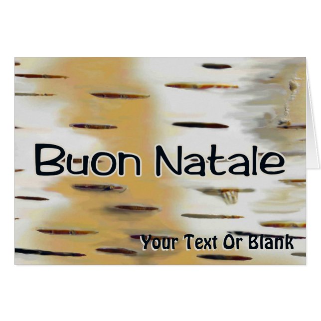 Buon Natale - Birchbark Cards (Front Horizontal)